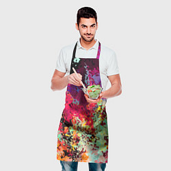 Фартук кулинарный Летний красочный паттерн - импрессия, цвет: 3D-принт — фото 2