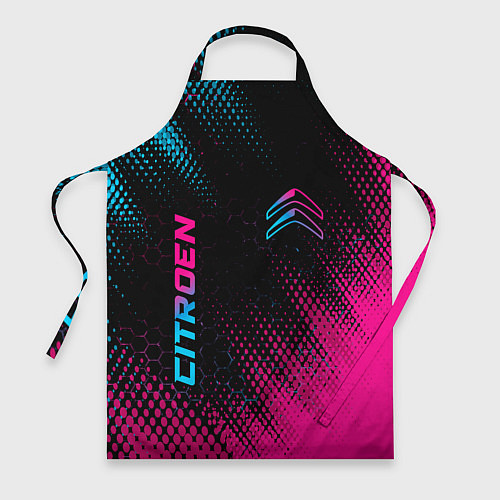 Фартук Citroen - Neon Gradient / 3D-принт – фото 1