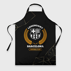 Фартук кулинарный Barcelona - legendary football club на темном фоне, цвет: 3D-принт