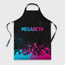 Фартук кулинарный Megadeth - neon gradient, цвет: 3D-принт