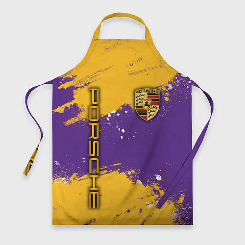 Фартук PORSCHE- LAKERS COLORS / 3D-принт – фото 1