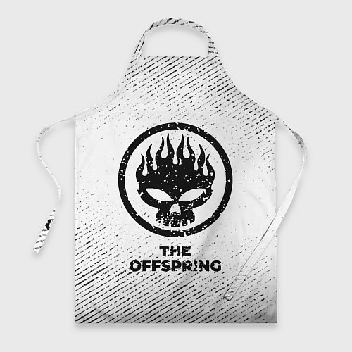 Фартук The Offspring с потертостями на светлом фоне / 3D-принт – фото 1