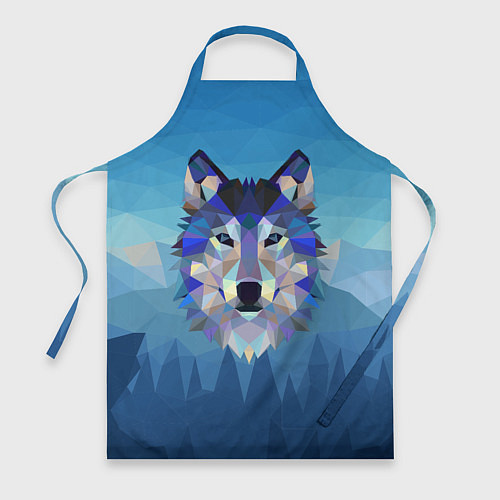 Фартук Лоу Поли Волк Арт / 3D-принт – фото 1