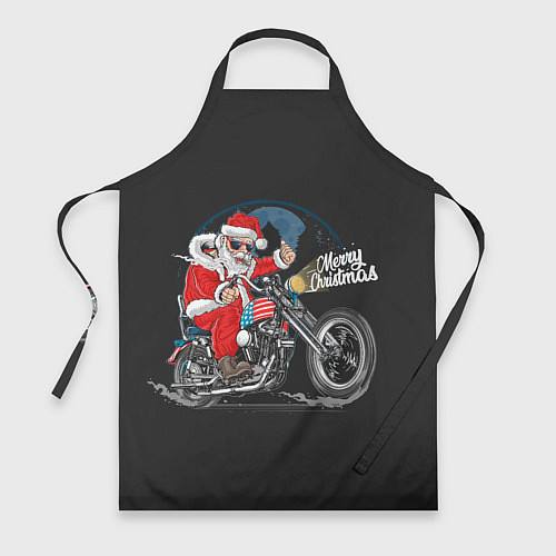 Фартук Santa on a bike / 3D-принт – фото 1