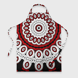 Фартук Красно-черный калейдоскоп мандала