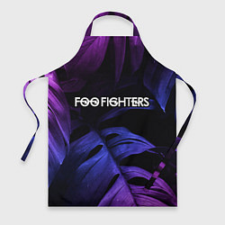 Фартук кулинарный Foo Fighters neon monstera, цвет: 3D-принт