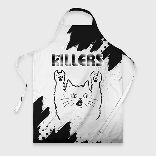 Фартук The Killers рок кот на светлом фоне / 3D-принт – фото 1