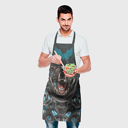 Фартук кулинарный Кибер медведь, цвет: 3D-принт — фото 2