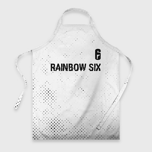 Фартук Rainbow Six glitch на светлом фоне: символ сверху / 3D-принт – фото 1