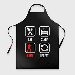 Фартук Eat, sleep, Counter Strike, repeat