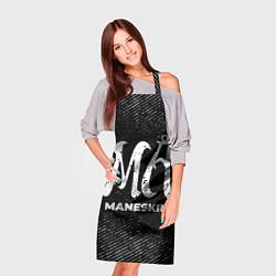 Фартук кулинарный Maneskin с потертостями на темном фоне, цвет: 3D-принт — фото 2