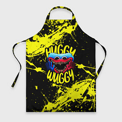 Фартук кулинарный Хагги Вагги желтые брызги краски, цвет: 3D-принт
