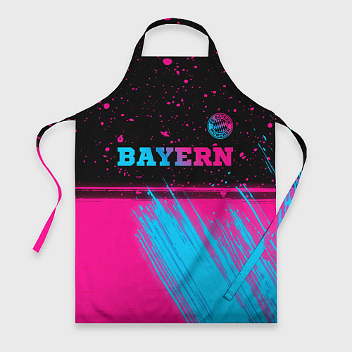 Фартук Bayern - neon gradient: символ сверху / 3D-принт – фото 1