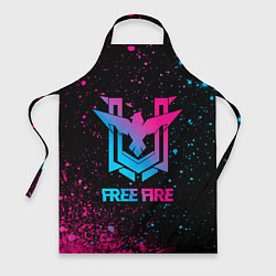 Фартук Free Fire - neon gradient