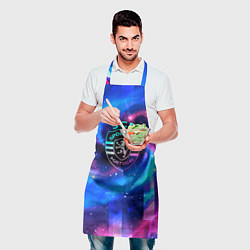 Фартук кулинарный Sporting неоновый космос, цвет: 3D-принт — фото 2
