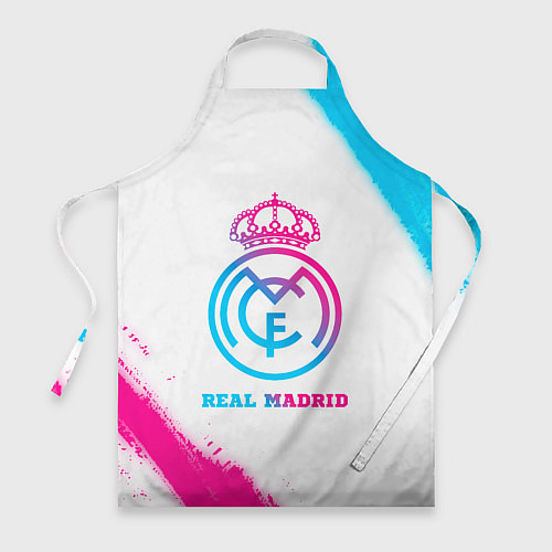 Фартук Real Madrid neon gradient style / 3D-принт – фото 1