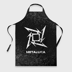 Фартук Metallica с потертостями на темном фоне