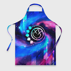 Фартук кулинарный Blink 182 неоновый космос, цвет: 3D-принт