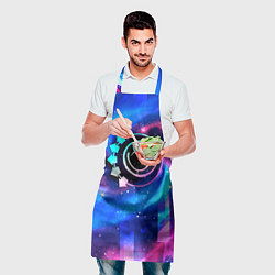 Фартук кулинарный Blink 182 неоновый космос, цвет: 3D-принт — фото 2