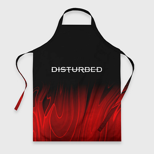 Фартук Disturbed red plasma / 3D-принт – фото 1