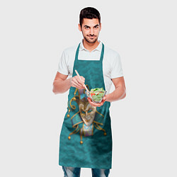 Фартук кулинарный Шут - венецианская маска, цвет: 3D-принт — фото 2