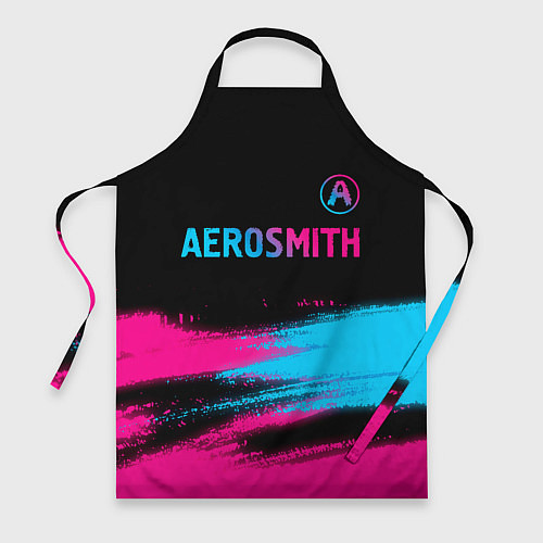 Фартук Aerosmith - neon gradient: символ сверху / 3D-принт – фото 1