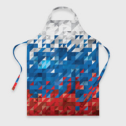 Фартук Полигональный флаг России!