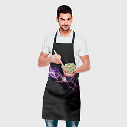 Фартук кулинарный Сверкающая молния во тьме, цвет: 3D-принт — фото 2