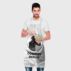 Фартук кулинарный Cowboy Bebop с потертостями на светлом фоне, цвет: 3D-принт — фото 2