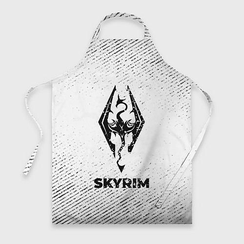Фартук Skyrim с потертостями на светлом фоне / 3D-принт – фото 1