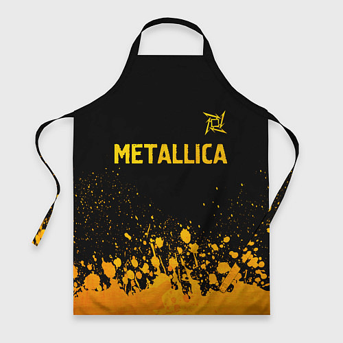 Фартук Metallica - gold gradient: символ сверху / 3D-принт – фото 1