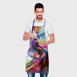 Фартук кулинарный Радужная спираль, цвет: 3D-принт — фото 2