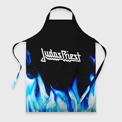 Фартук Judas Priest blue fire