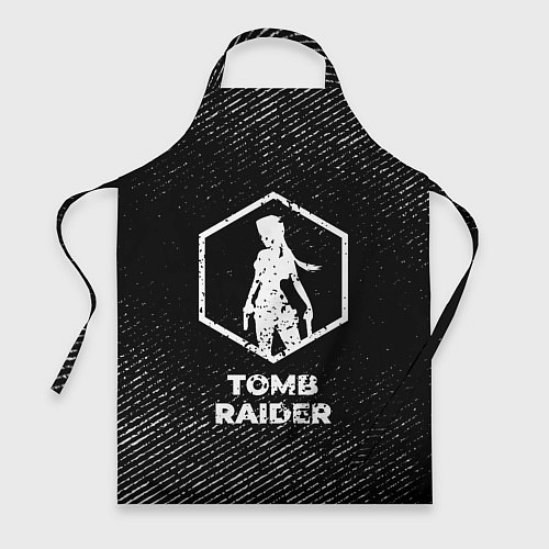 Фартук Tomb Raider с потертостями на темном фоне / 3D-принт – фото 1