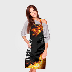 Фартук кулинарный In Flames и пылающий огонь, цвет: 3D-принт — фото 2