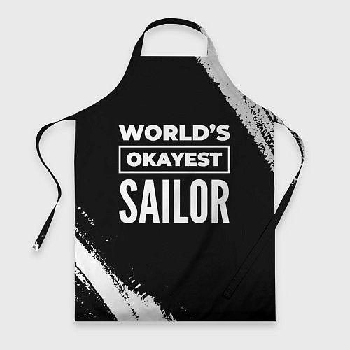 Фартук Worlds okayest sailor - dark / 3D-принт – фото 1