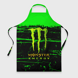 Фартук кулинарный Monster energy green neon, цвет: 3D-принт