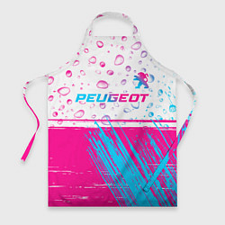 Фартук Peugeot neon gradient style: символ сверху