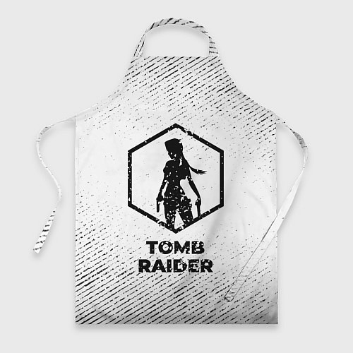 Фартук Tomb Raider с потертостями на светлом фоне / 3D-принт – фото 1