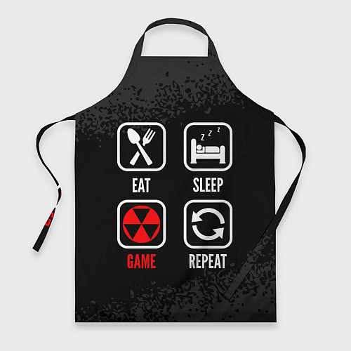 Фартук Eat, sleep, Fallout, repeat / 3D-принт – фото 1