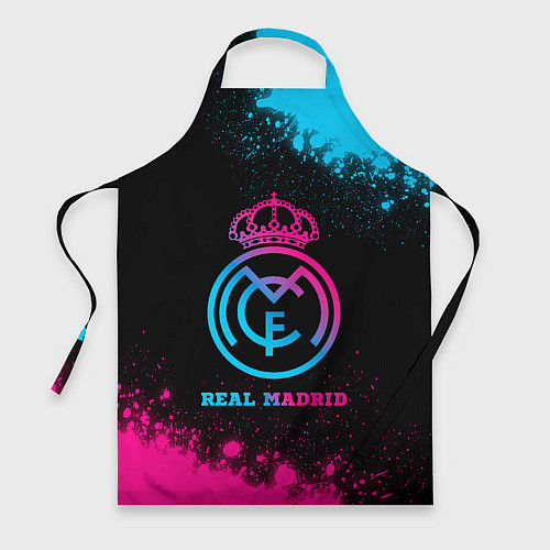 Фартук Real Madrid - neon gradient / 3D-принт – фото 1