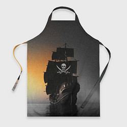 Фартук кулинарный Пиратский фрегат, цвет: 3D-принт