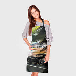 Фартук кулинарный Lexus - скорость режим, цвет: 3D-принт — фото 2