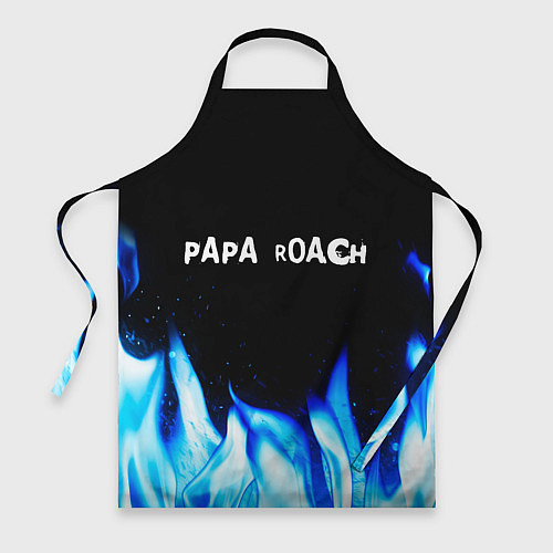 Фартук Papa Roach blue fire / 3D-принт – фото 1