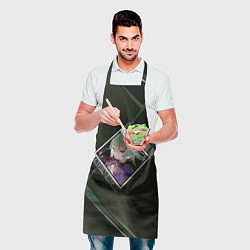 Фартук кулинарный Куки Синобу в ромбе, цвет: 3D-принт — фото 2