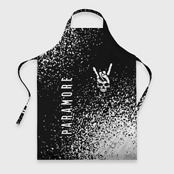 Фартук кулинарный Paramore и рок символ на темном фоне, цвет: 3D-принт