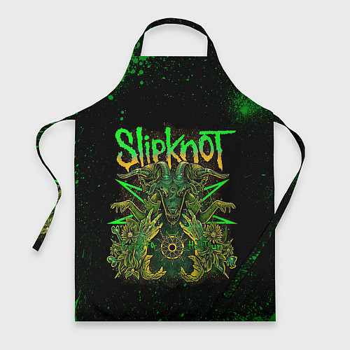 Фартук Slipknot green satan / 3D-принт – фото 1