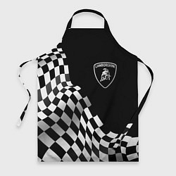 Фартук кулинарный Lamborghini racing flag, цвет: 3D-принт