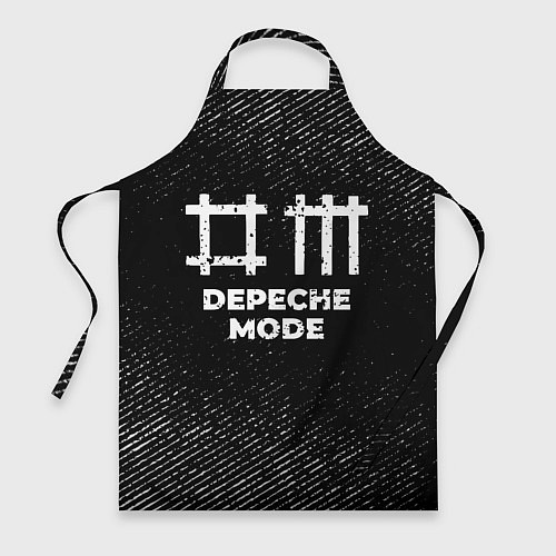 Фартук Depeche Mode с потертостями на темном фоне / 3D-принт – фото 1