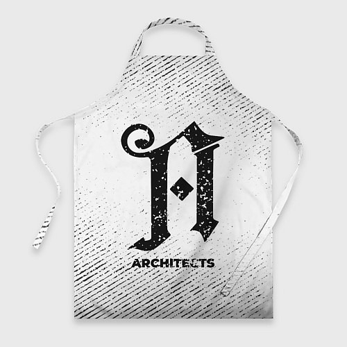 Фартук Architects с потертостями на светлом фоне / 3D-принт – фото 1